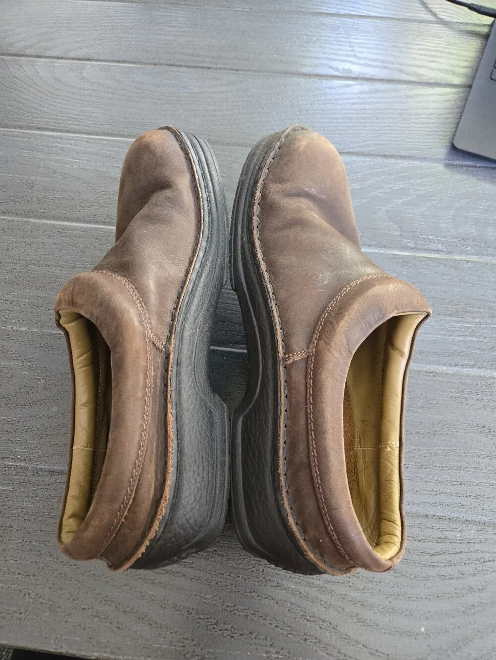 Birkenstock Footprints Ashby Brown Slip On Clogs EU 42 Sz 9 Grunge Preppy